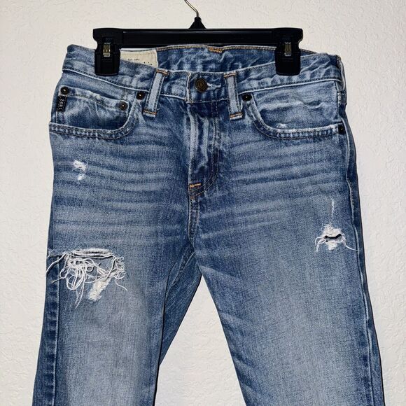 Abercrombie & Fitch Other - Abercrombie & Fitch Jeans Girls 16 Blue Denim 100% Cotton Slim-Fit Distressed